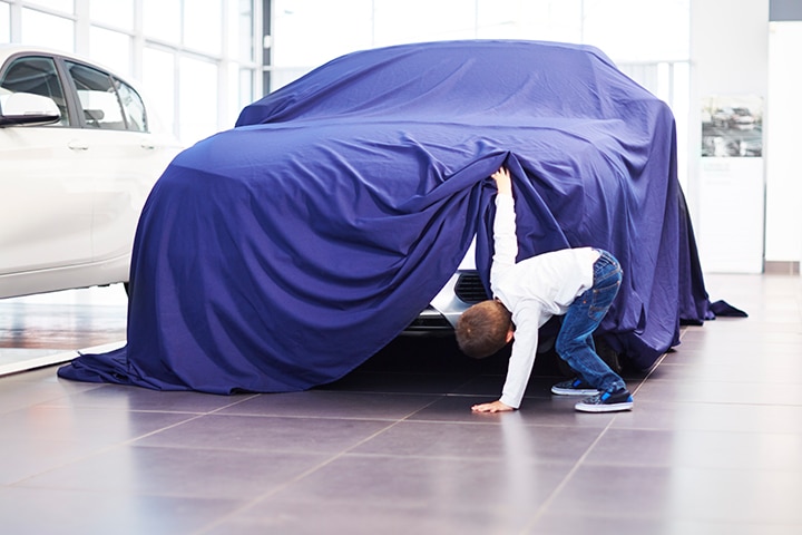 Bâche événement sortie de voiture