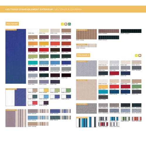 Tissu Extérieur Dralon Enduit Rayures Multicolores