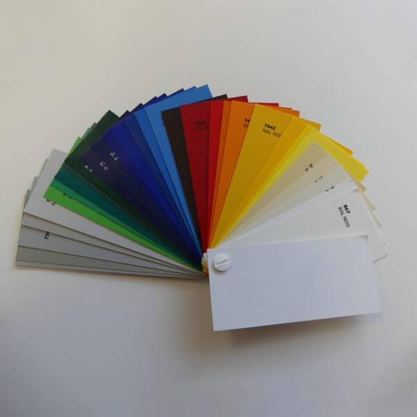 Palette de couleurs pour bâches PVC